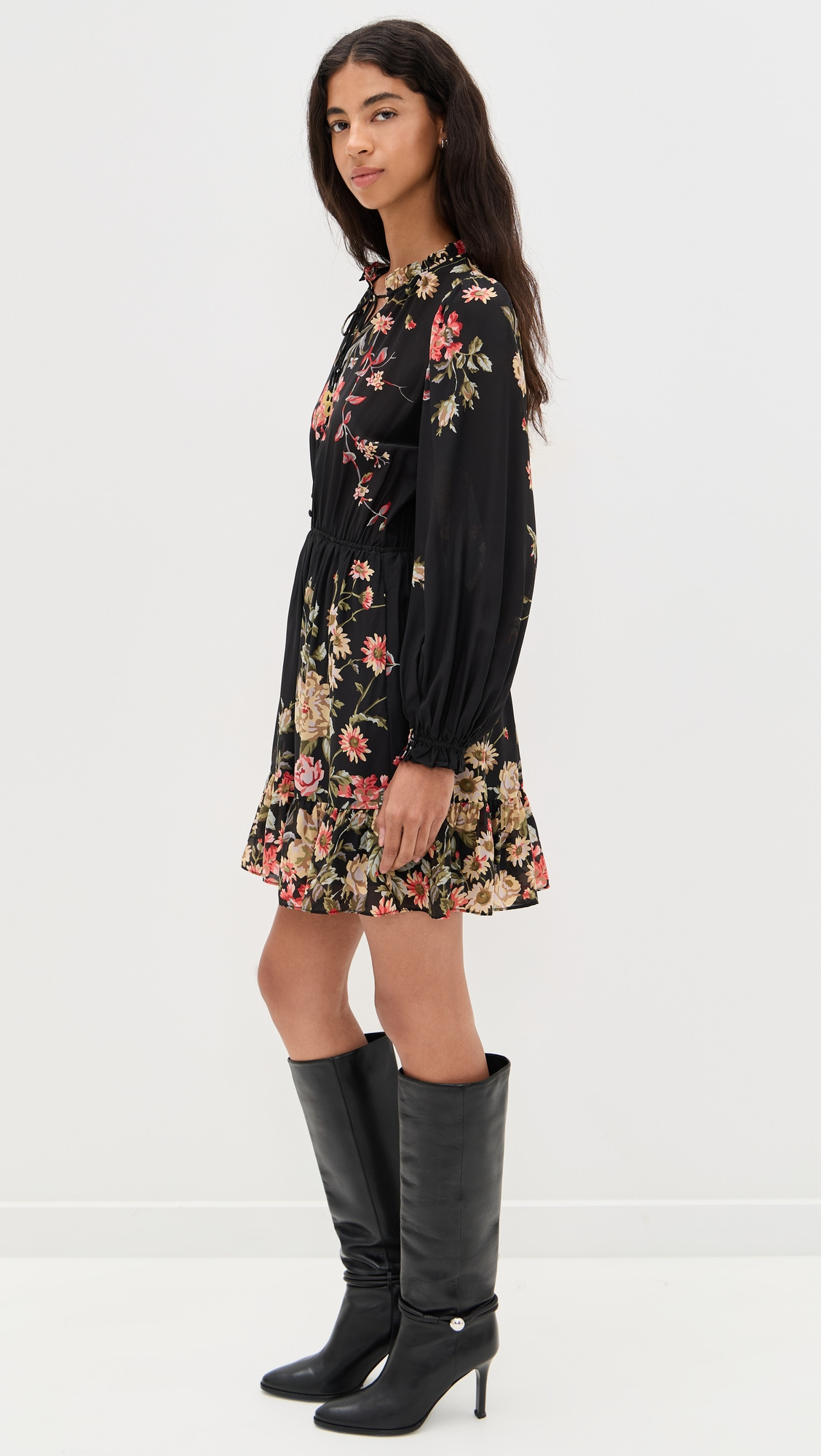 Jolie Long Sleeve Mini Dress - 3