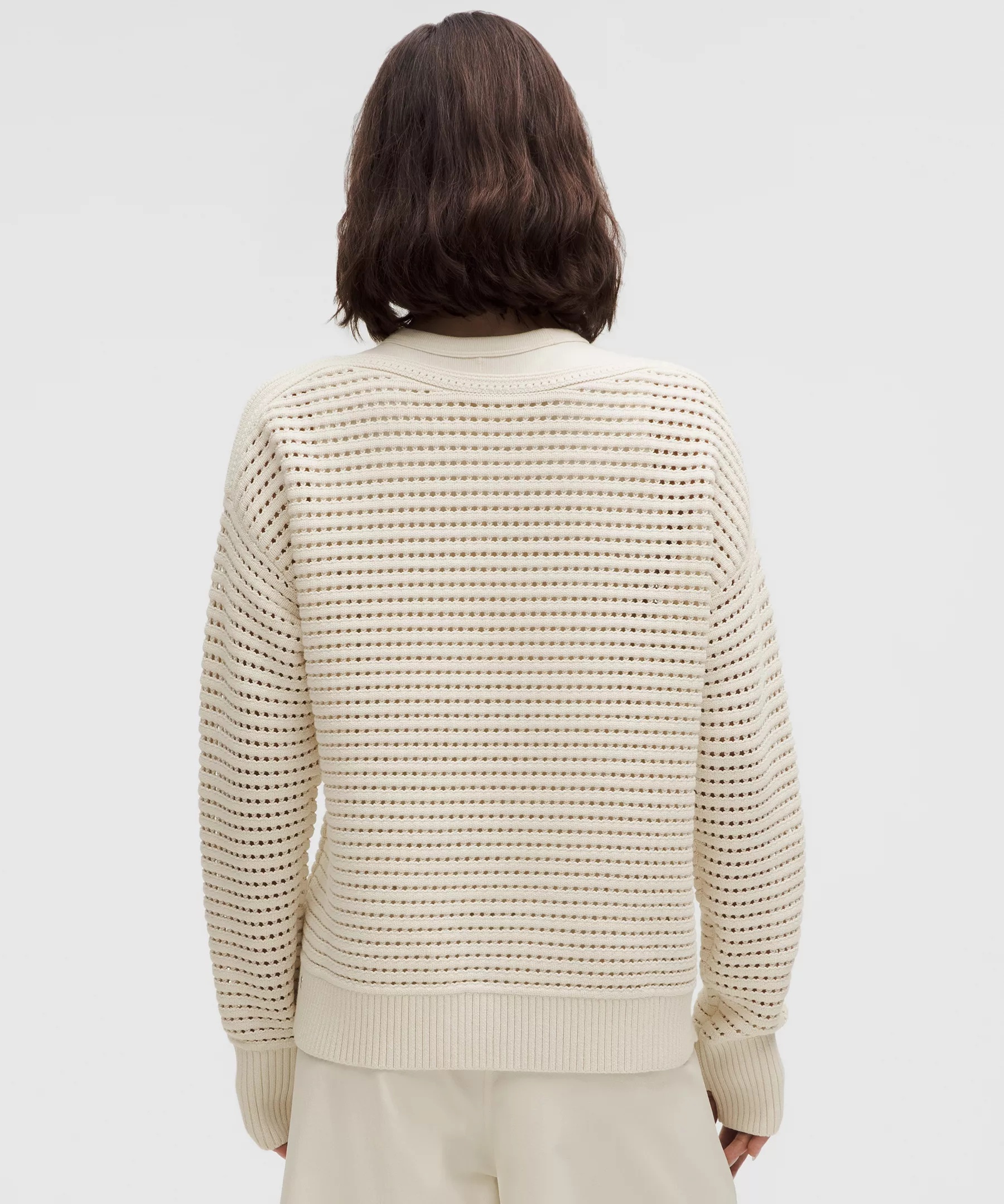 Cotton Crochet Pullover - 3