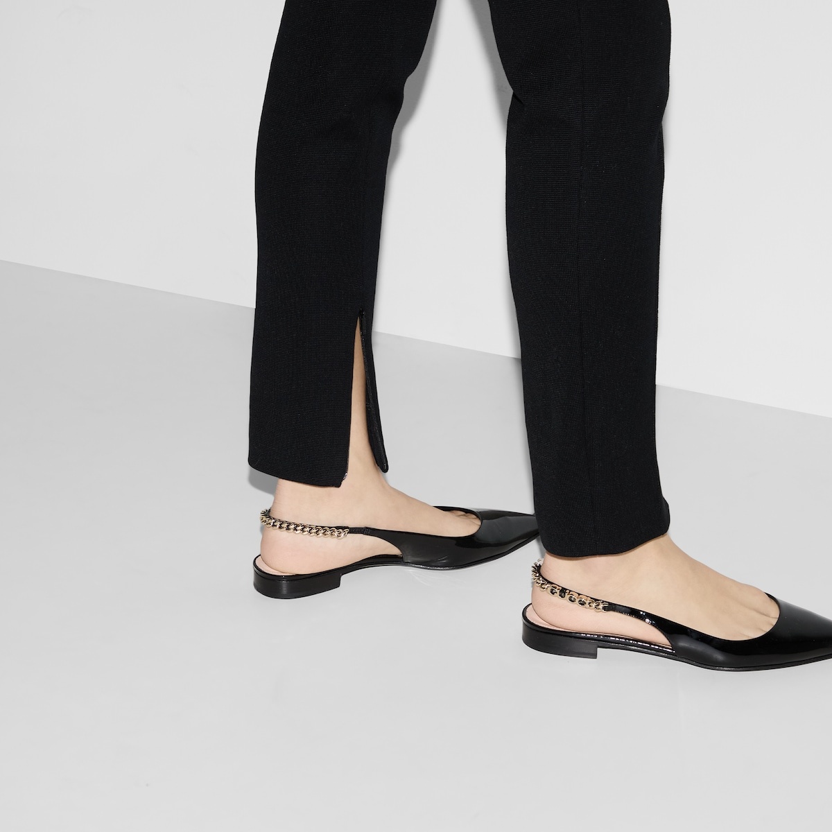 Stretch fabric pant with embroidery - 6