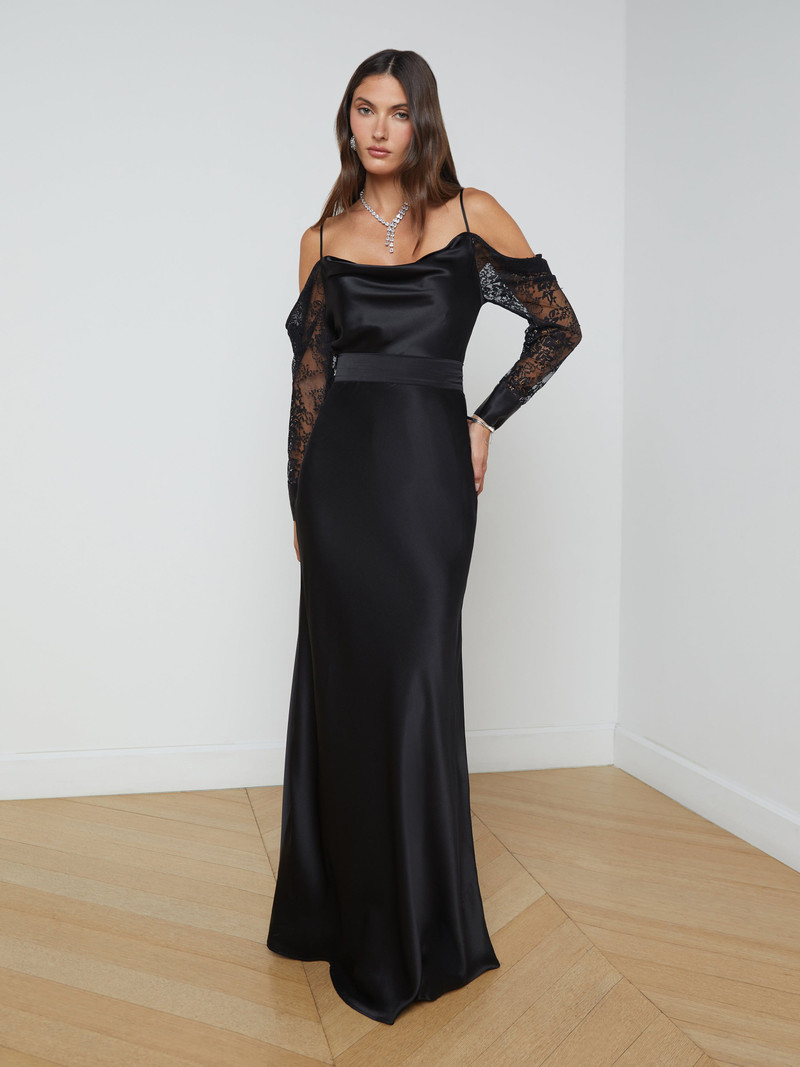 L'AGENCE Ryker Silk Maxi Skirt outlook