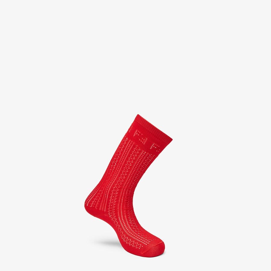 Red cotton socks - 1