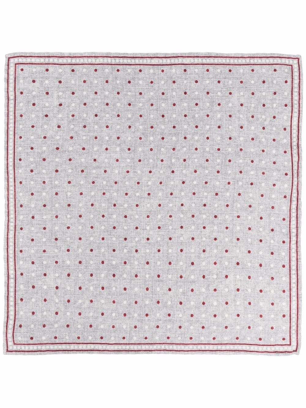 polka-dot silk pocket square - 3