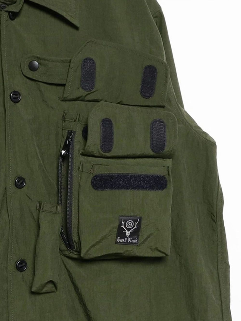 logo-patch shirt - 4
