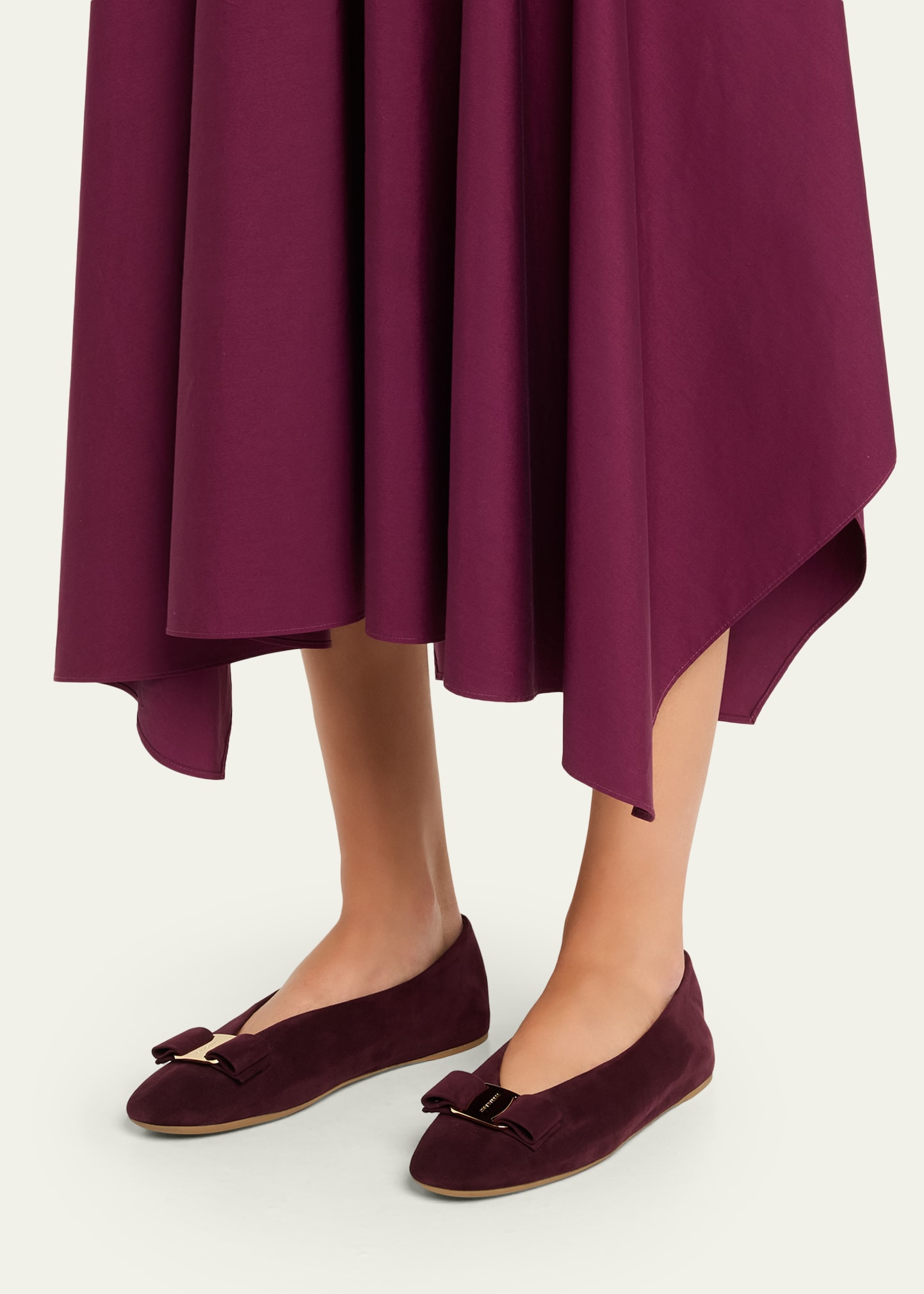 Vanna Suede Bow Ballerina Flats - 2