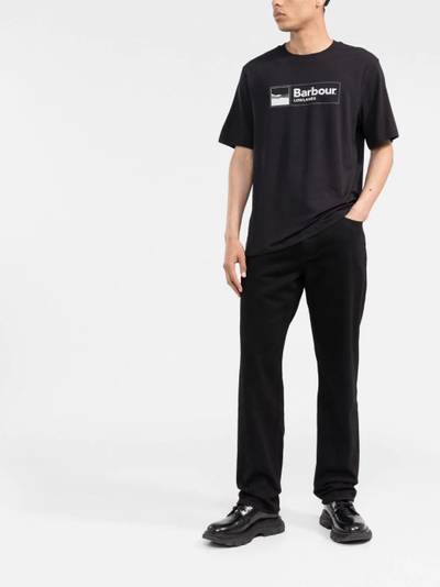 Barbour logo crew-neck T-shirt outlook