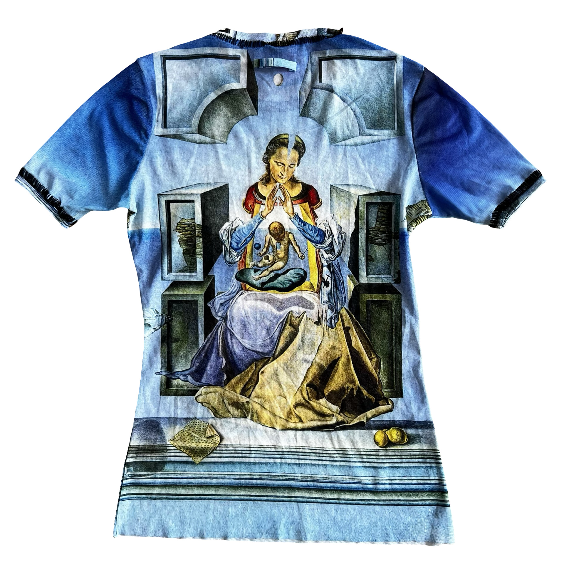 Jean Paul Gaultier’ ‘Surrealist Artwork’ Mesh Top SZ - 6