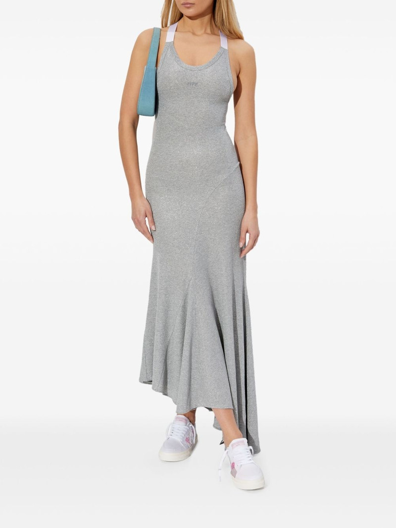 Off-White ribbed-knit midi dress outlook