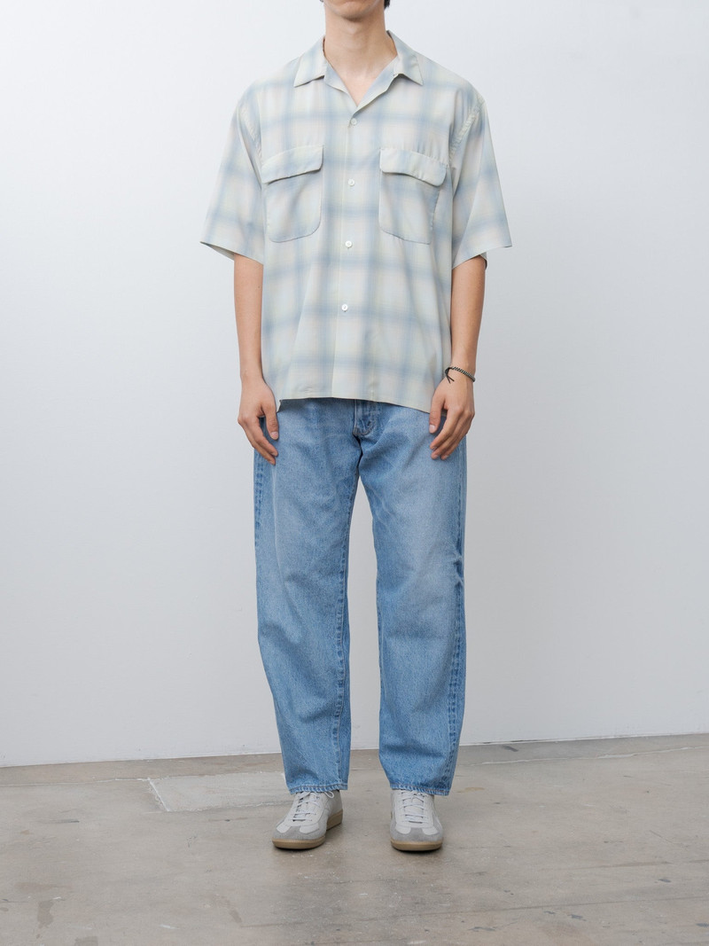 KAPTAIN SUNSHINE 5P Zipper Front Denim Pants - Indigo Vintage Wash outlook