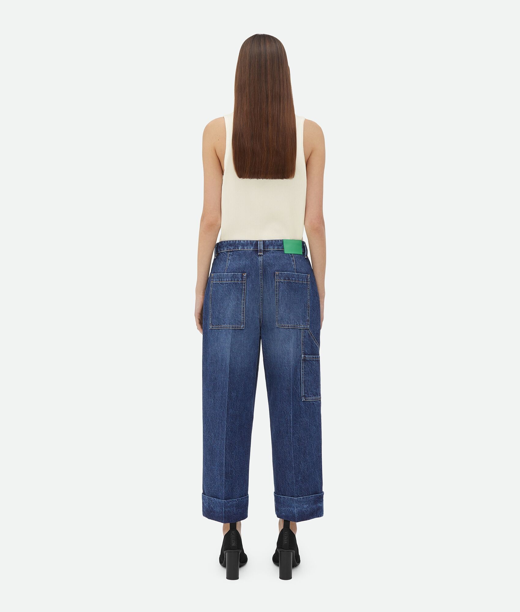 Medium Washed Cargo Denim - 3