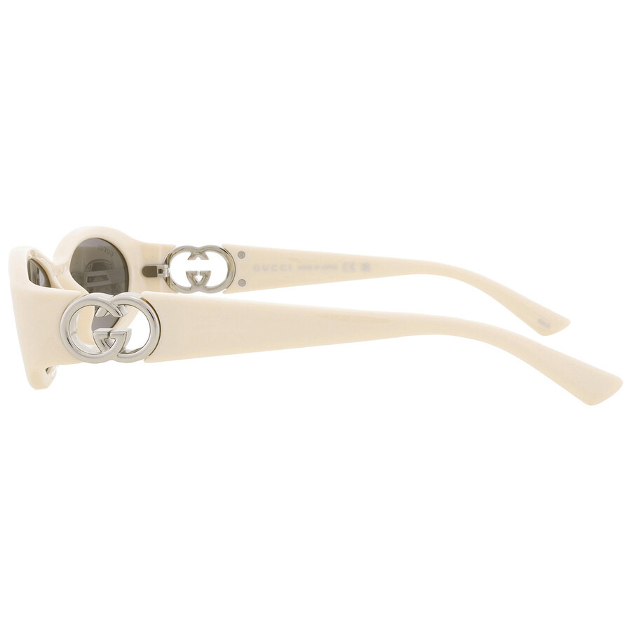Gucci Grey Oval Ladies Sunglasses GG1660S 004 54 - 4