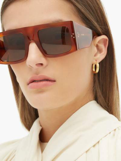 CELINE Flat-top square acetate sunglasses outlook