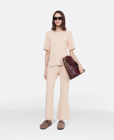 Stella McCartney Compact Knit Cropped Flared Trousers outlook