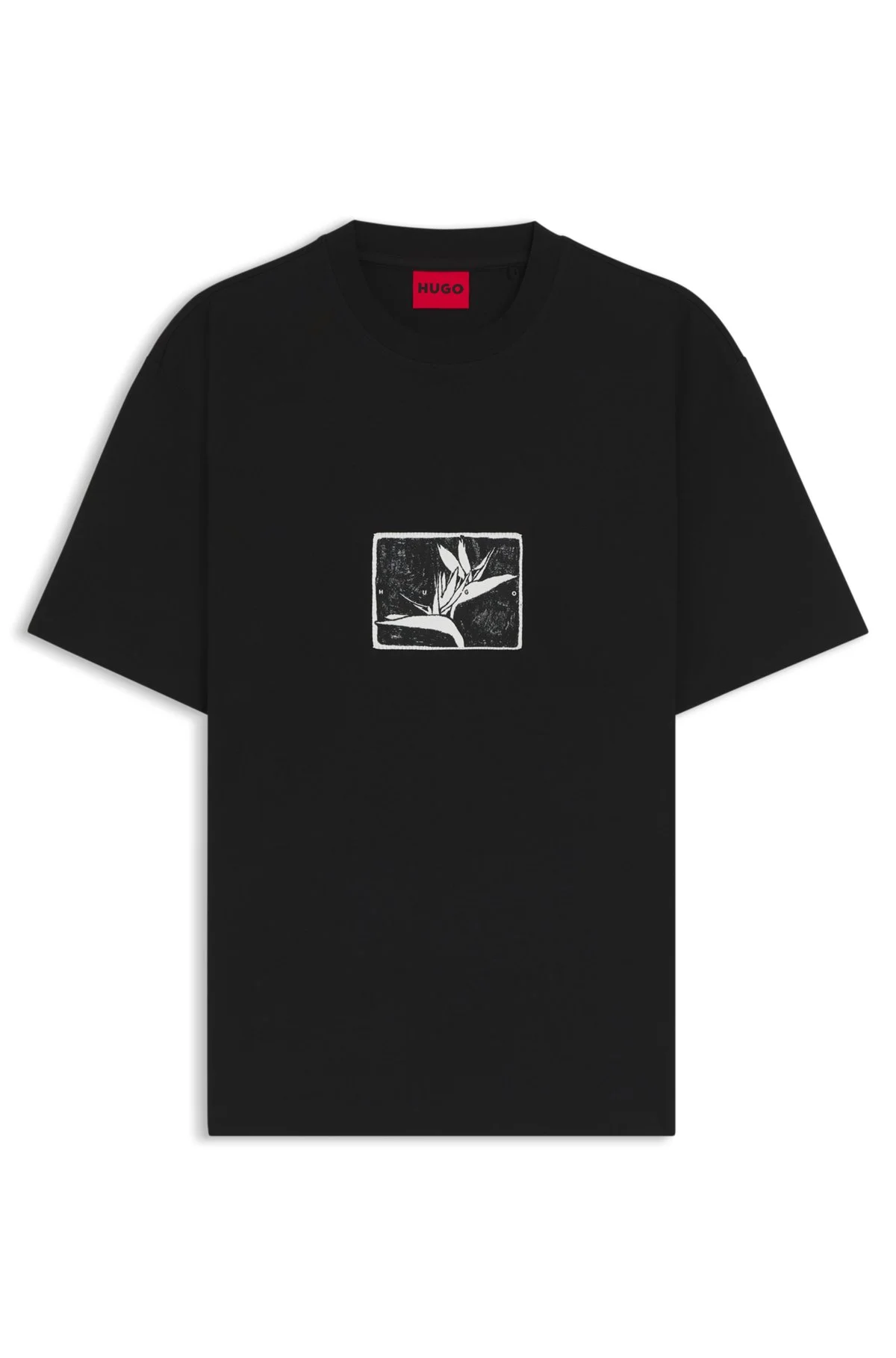 RELAXED-FIT T-SHIRT IN COTTON WITH ARTWORK AND LOGO - 1