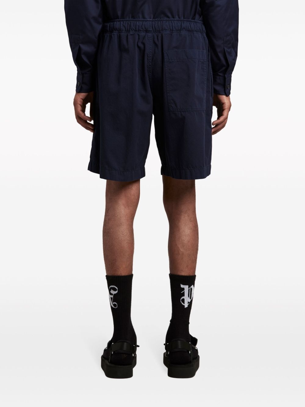 logo-print cotton shorts - 5