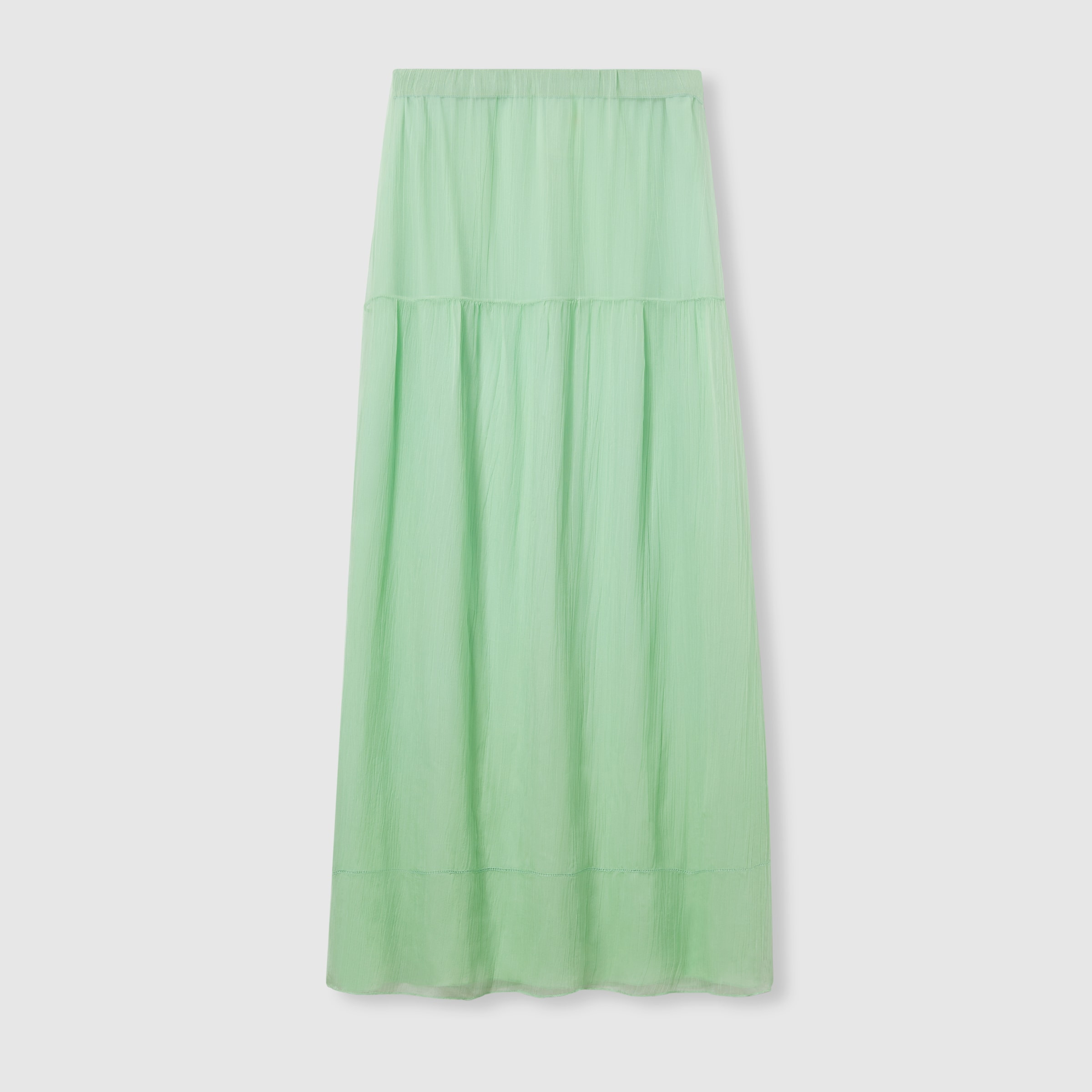 Silk chiffon creponne skirt - 1