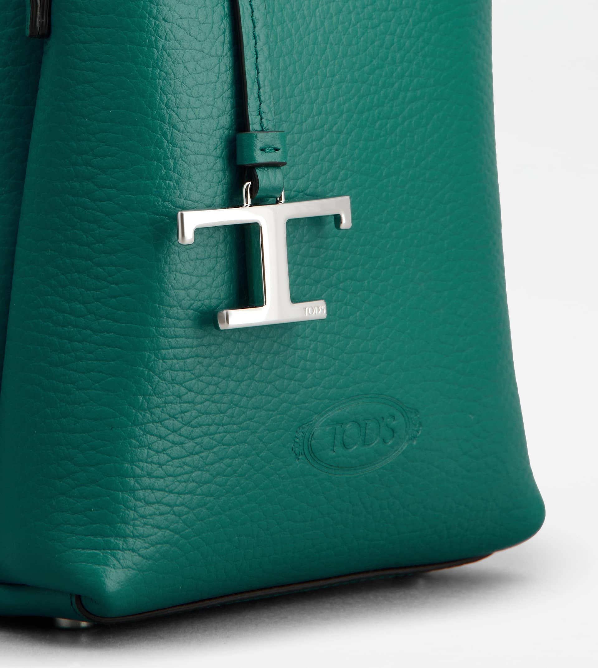 TOD'S MICRO BAG IN LEATHER - BURGUNDY, GREEN - 6
