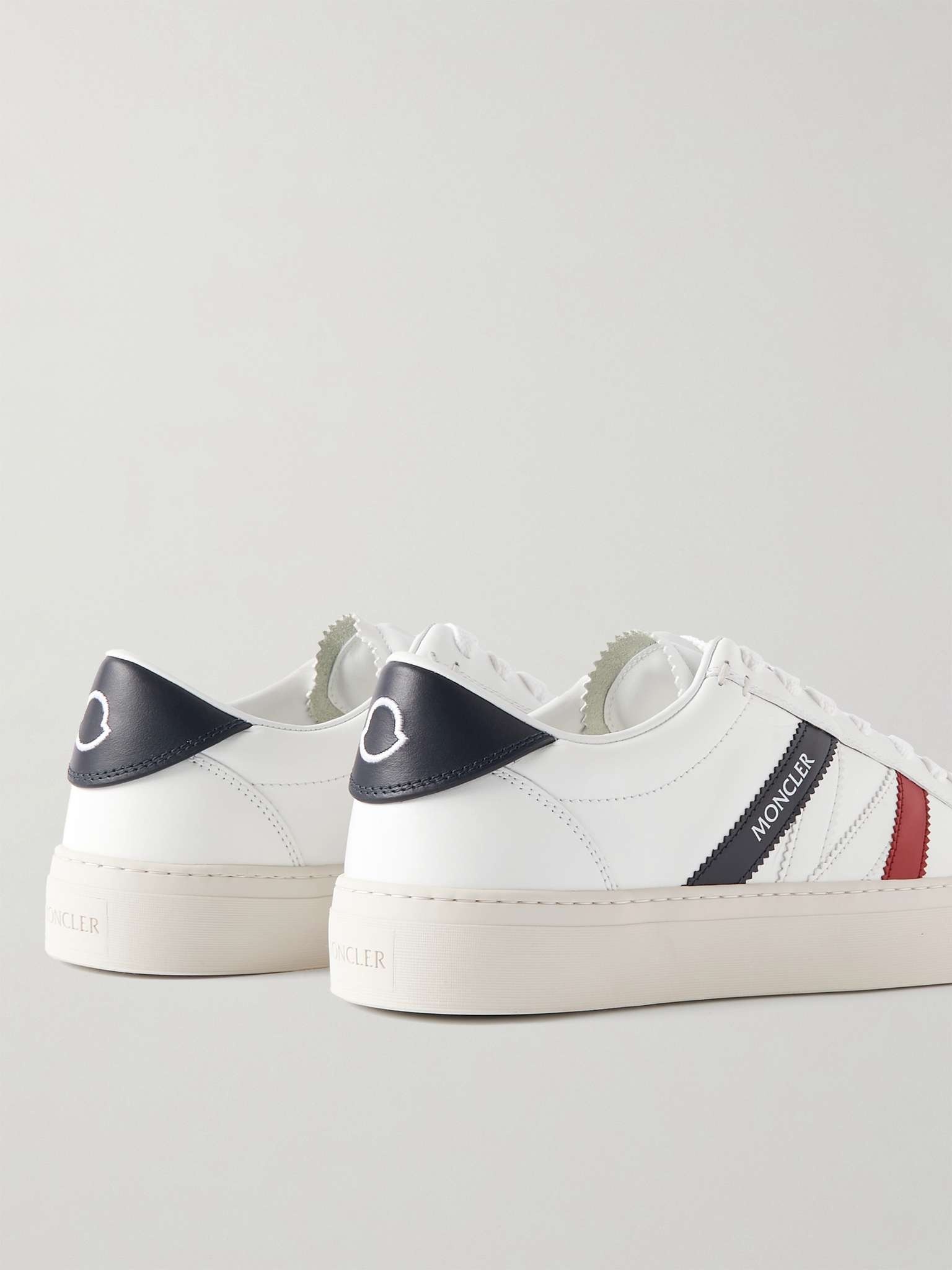 Monaco M Striped Leather Sneakers - 5
