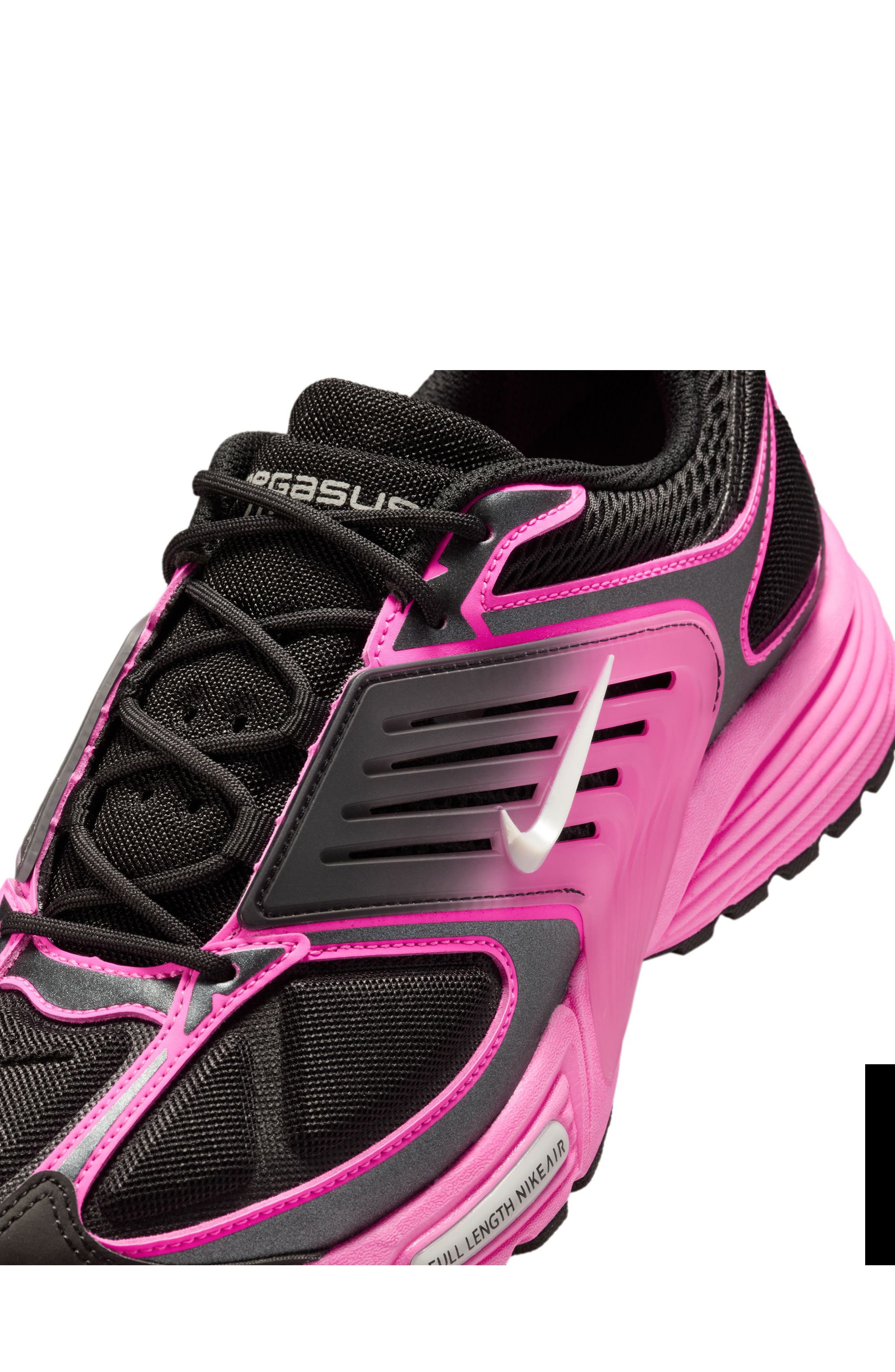 Nike Air Pegasus Wave Sneaker in Black/Platinum/Pink Blast at Nordstrom - 7
