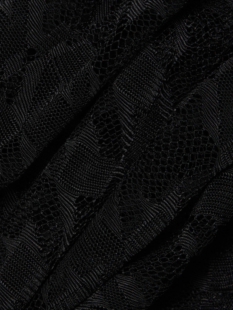 Women's Houndstooth Sheer Jumpsuit - Black 7