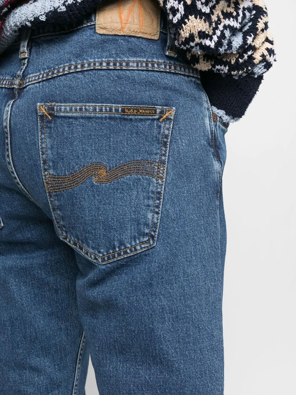 slim-cut denim jeans - 5