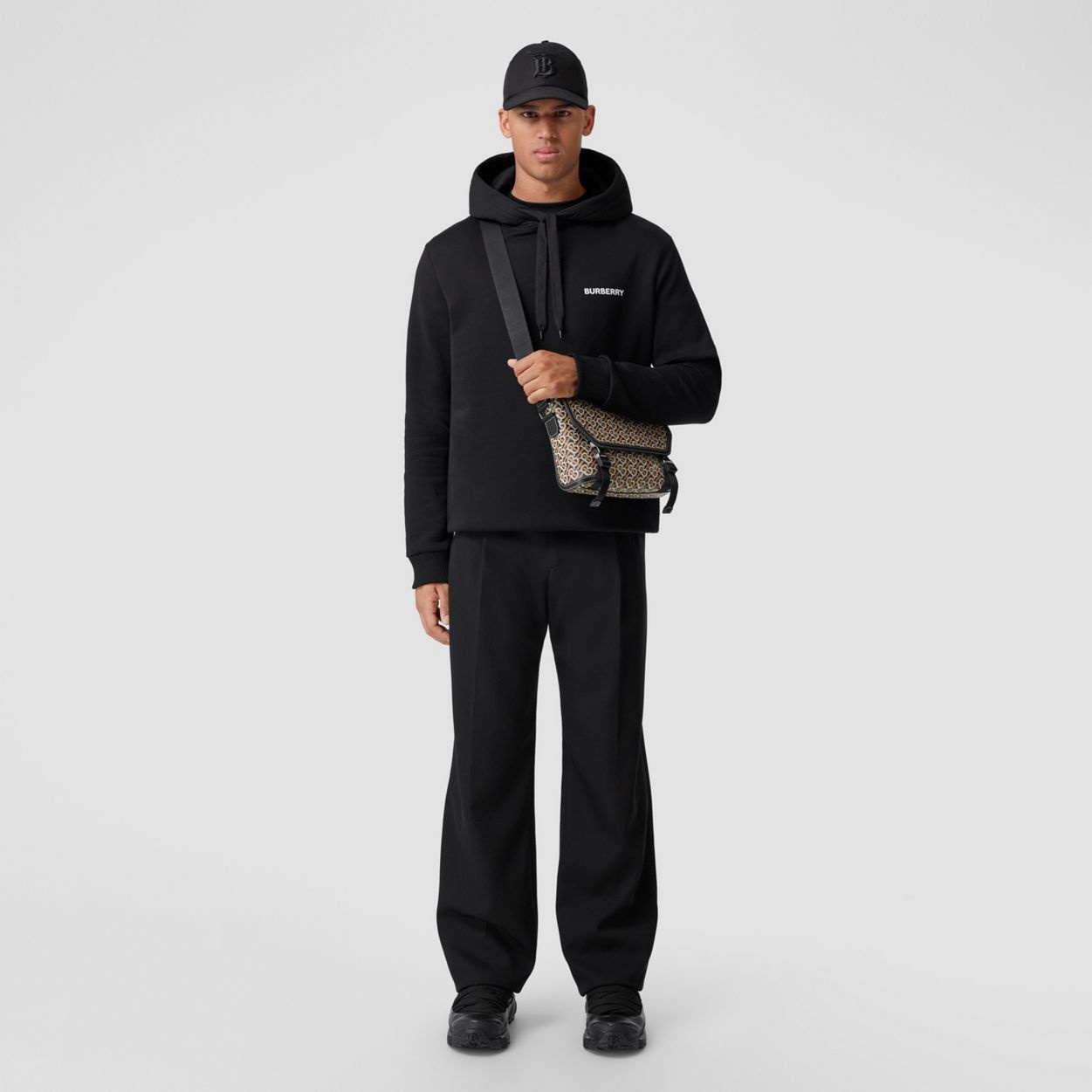 Monogram Print and Leather Small Messenger Bag 5