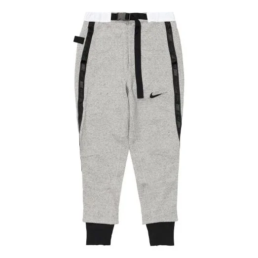 Men's Nike x Sacai Crossover Knit Bundle Feet Sports Pants/Trousers/Joggers Asia Edition Gray CZ4698 - 1