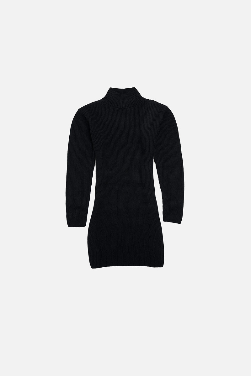 MED RIB MOCK DRESS 1