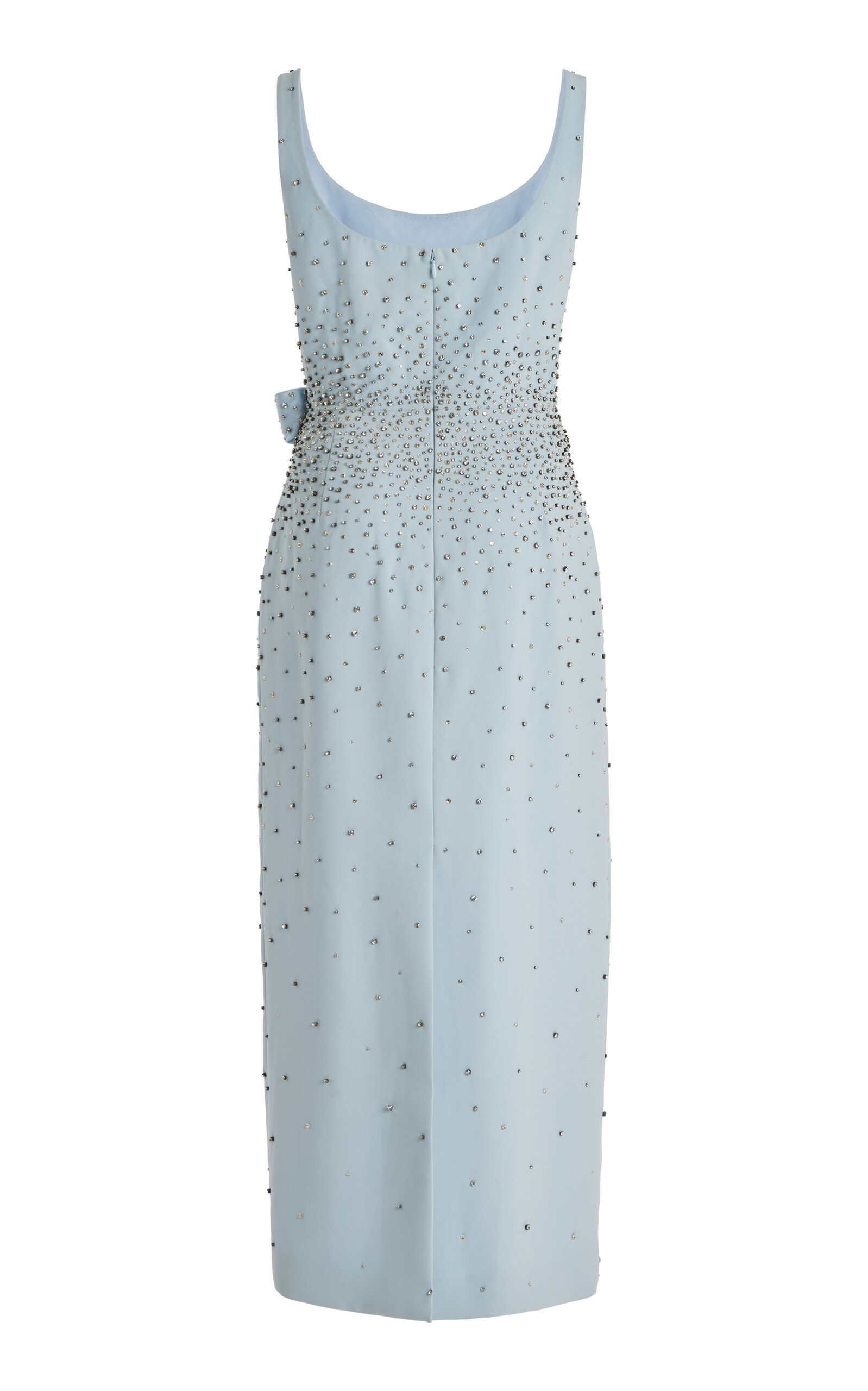 Embellished Stretch-Crepe Midi Dress blue - 5