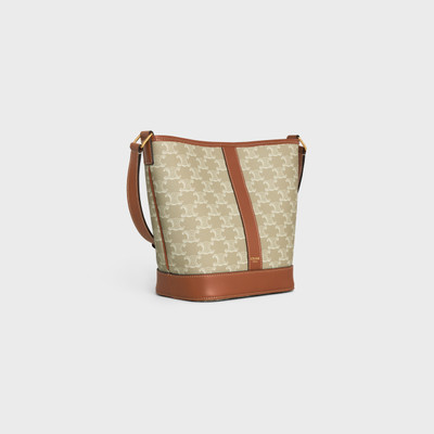 CELINE Small Bucket CUIR TRIOMPHE in Triomphe Canvas and calfskin outlook