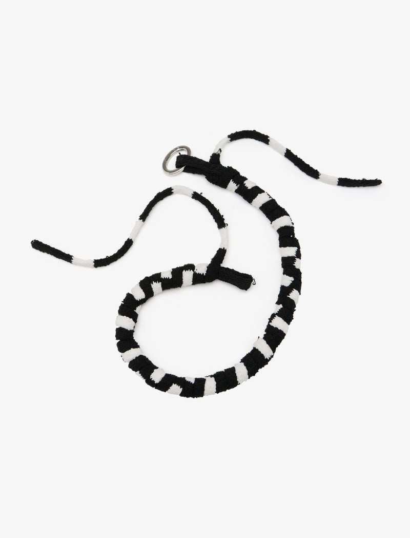 Striped Knit Rolo Necklace 3