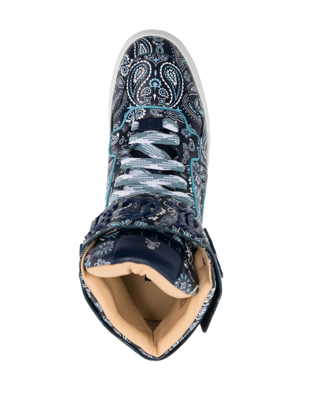 paisley-print hi-top sneakers - 4