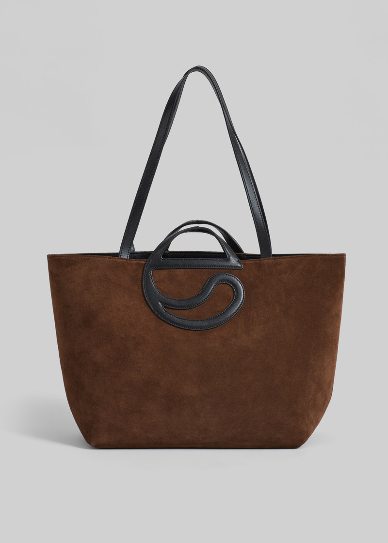 Coperni C Cabas Suede Bag - Brown 1