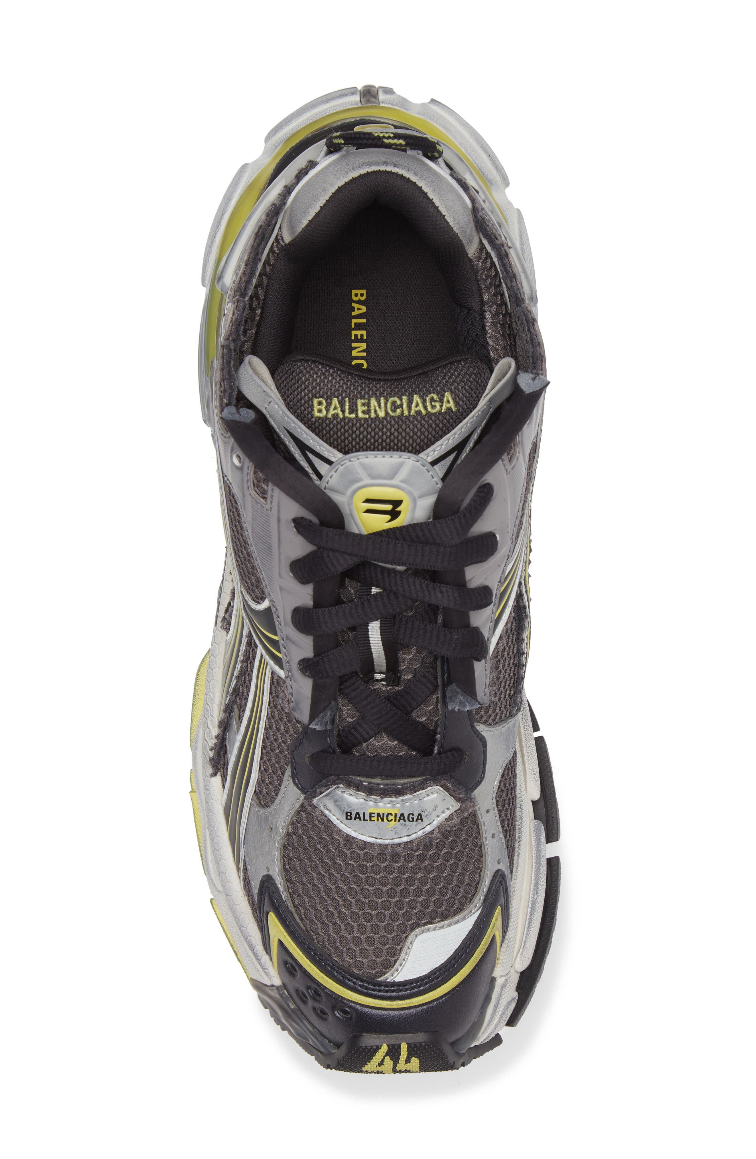 Balenciaga Runner Sneaker in Dark Grey/Yellow/White at Nordstrom - 5