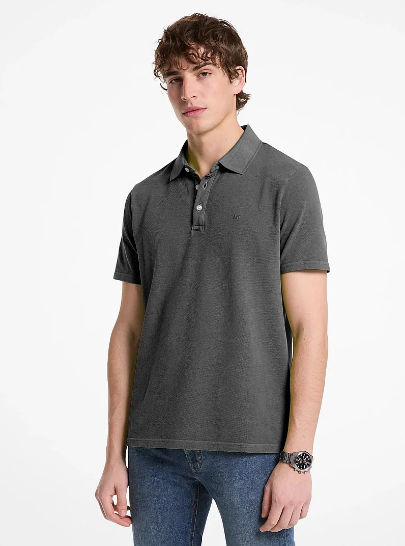 Cotton Piqué Polo Shirt - 1