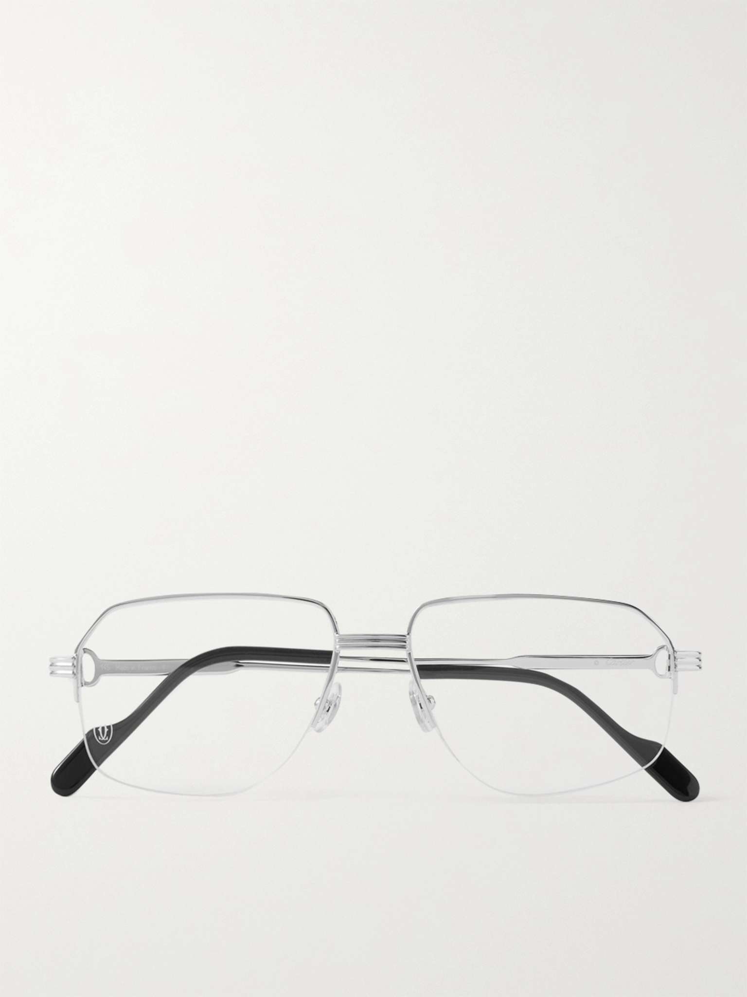 Rectangular-Frame Gold-Tone Optical Glasses - 1