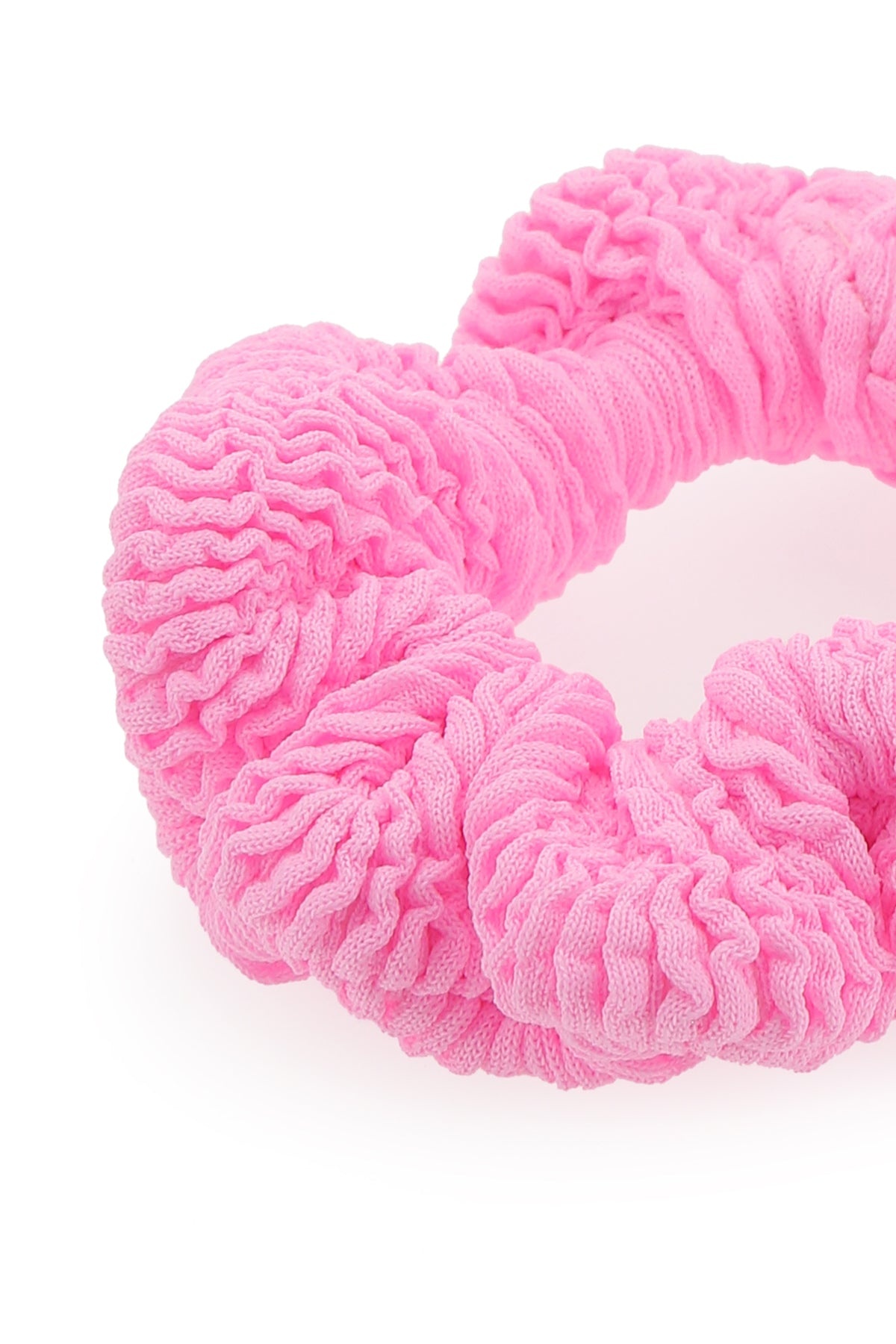 Pink fabric scrunchie - 2