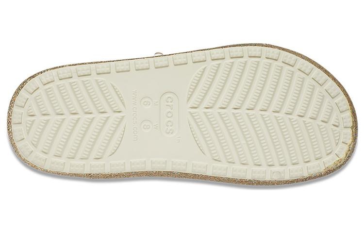 (WMNS) Crocs Classic Cozzzy Glitter Sandals 'Multi Gold' 208124-93S - 7