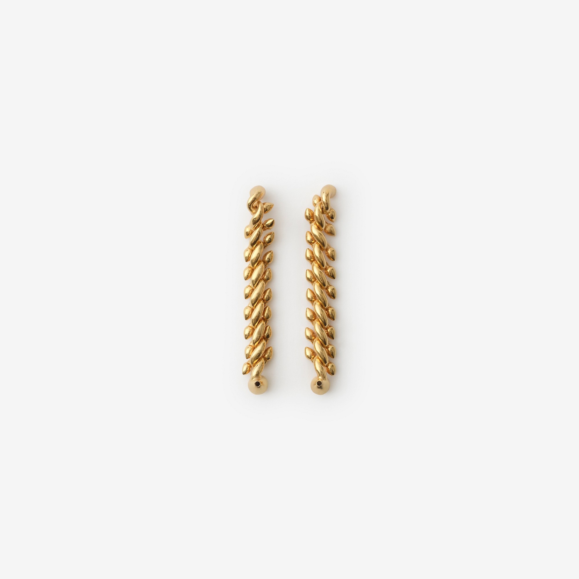 Gold-plated Spear Chain Earrings - 2