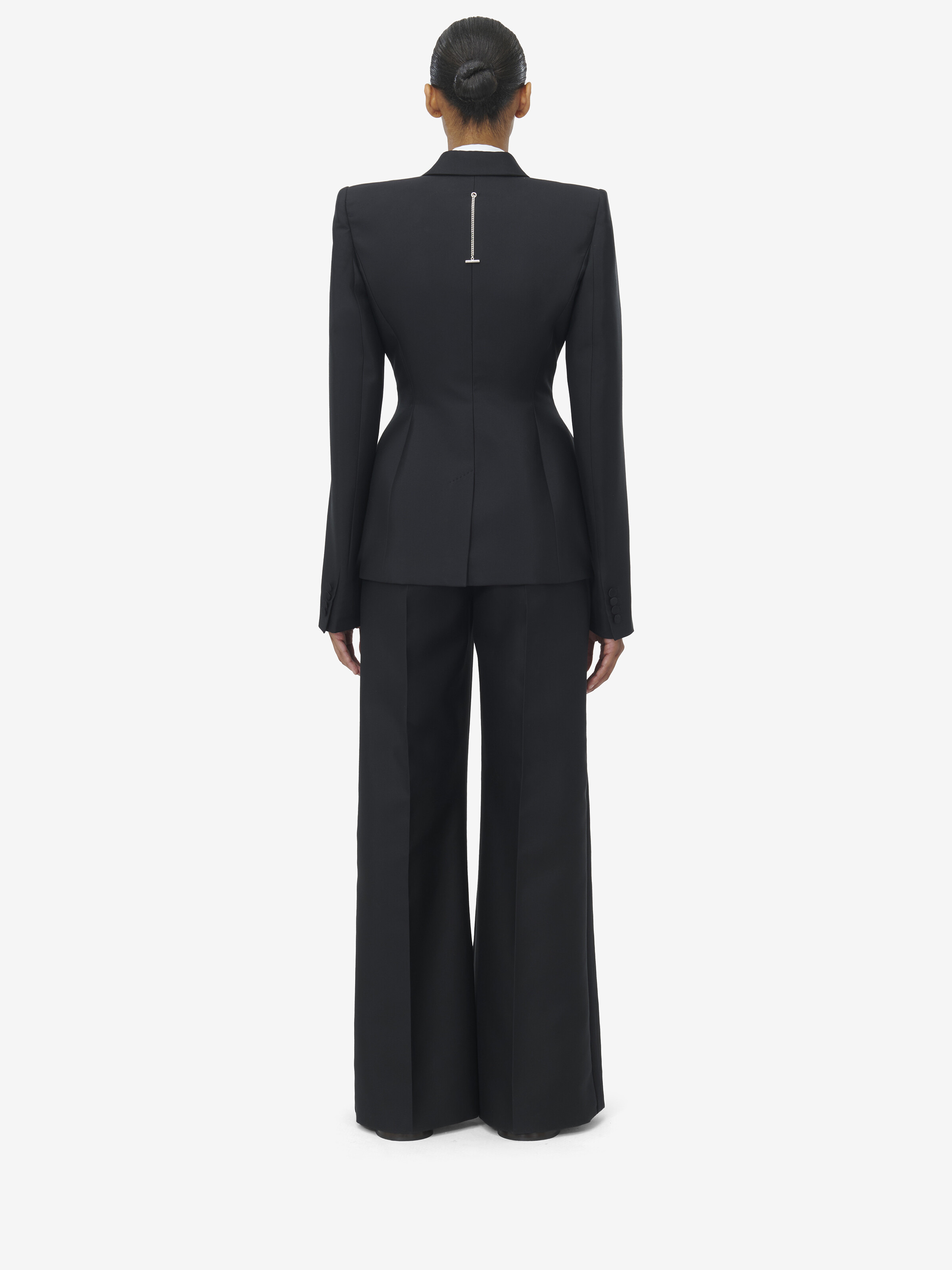 Stacked Shoulder Double-breasted Jacket - 5