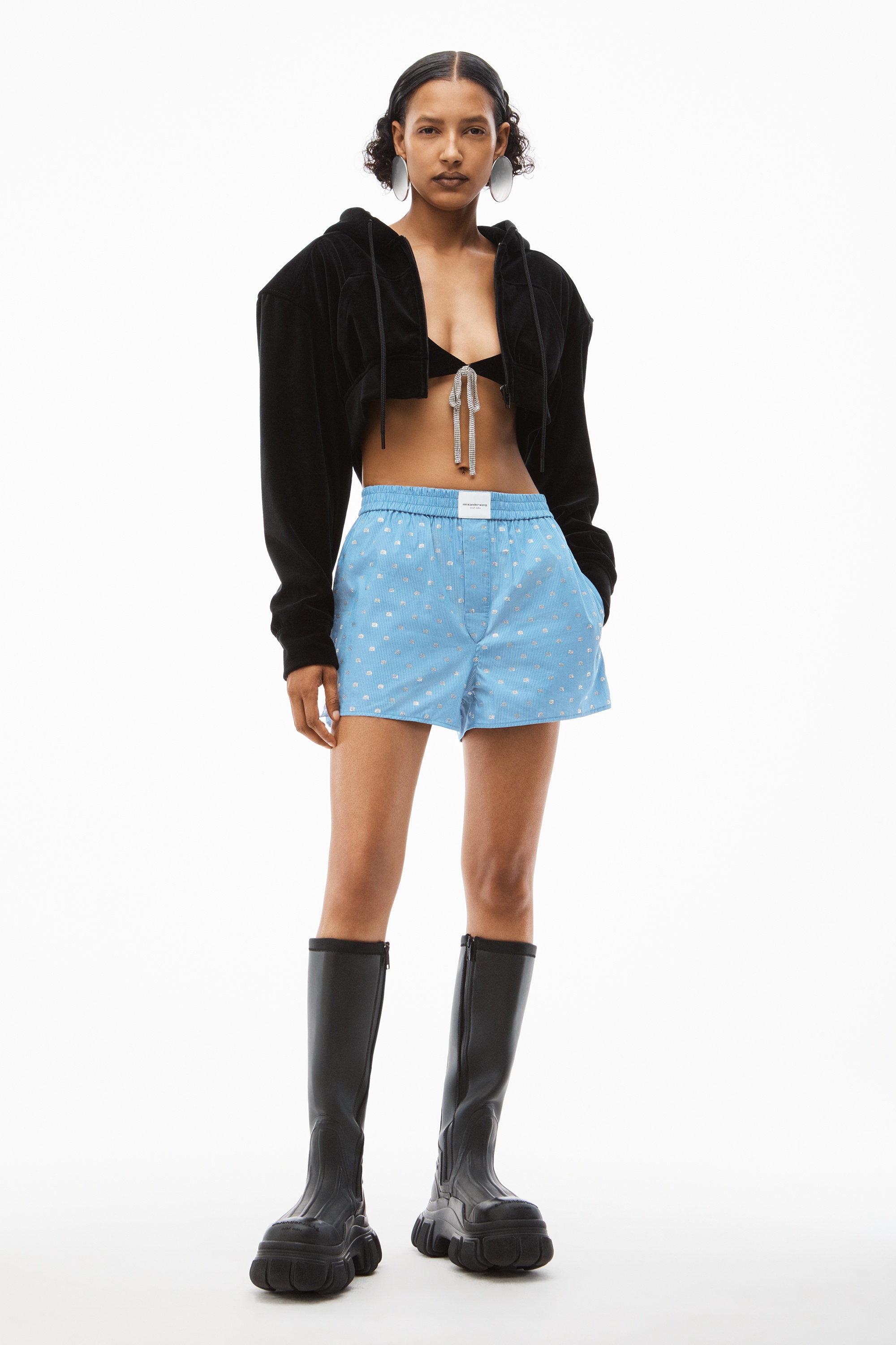HOTFIX BOXER SHORT IN COTTON NYLON - 2