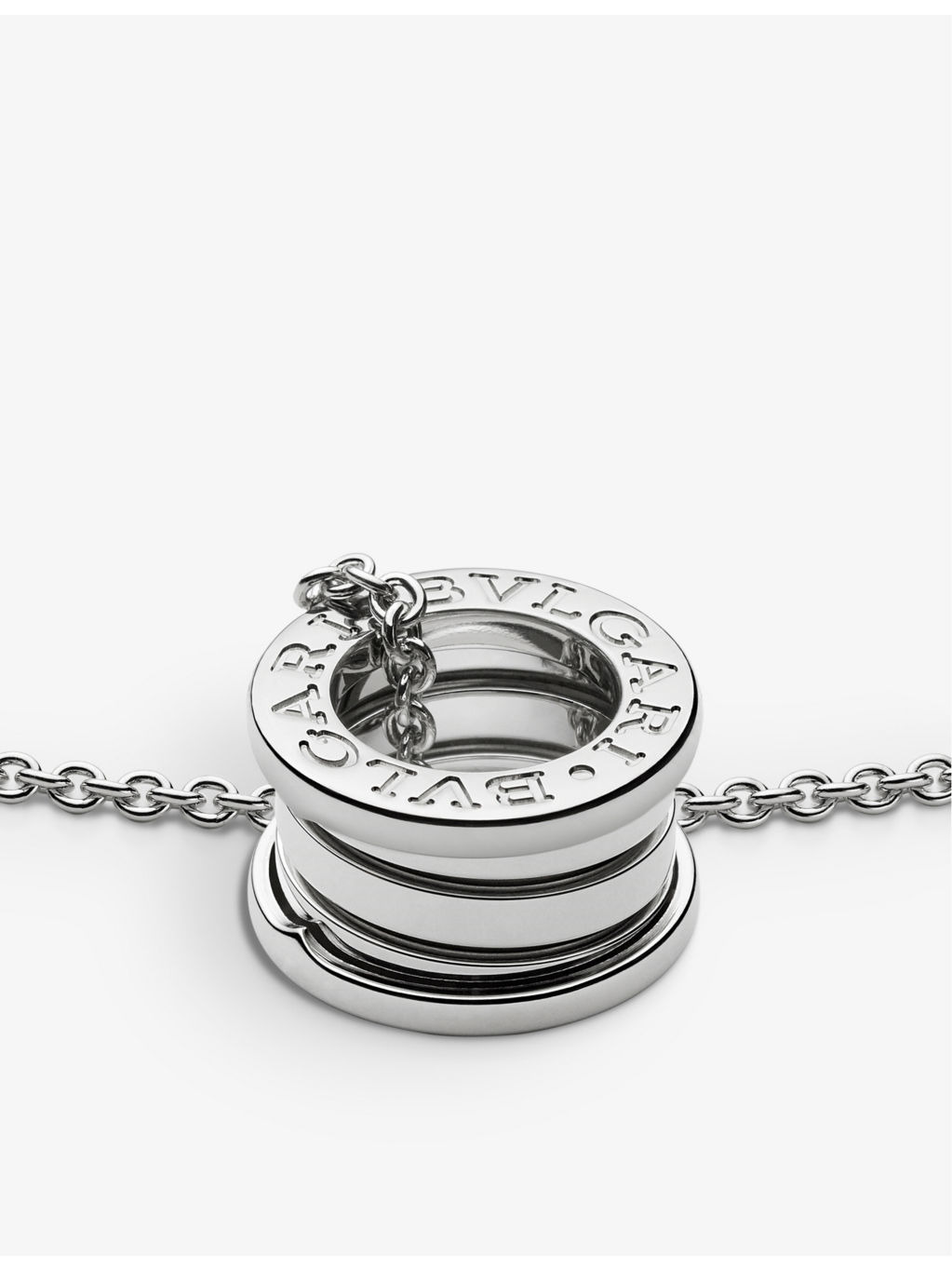 B.zero1 18ct white-gold pendant necklace - 5