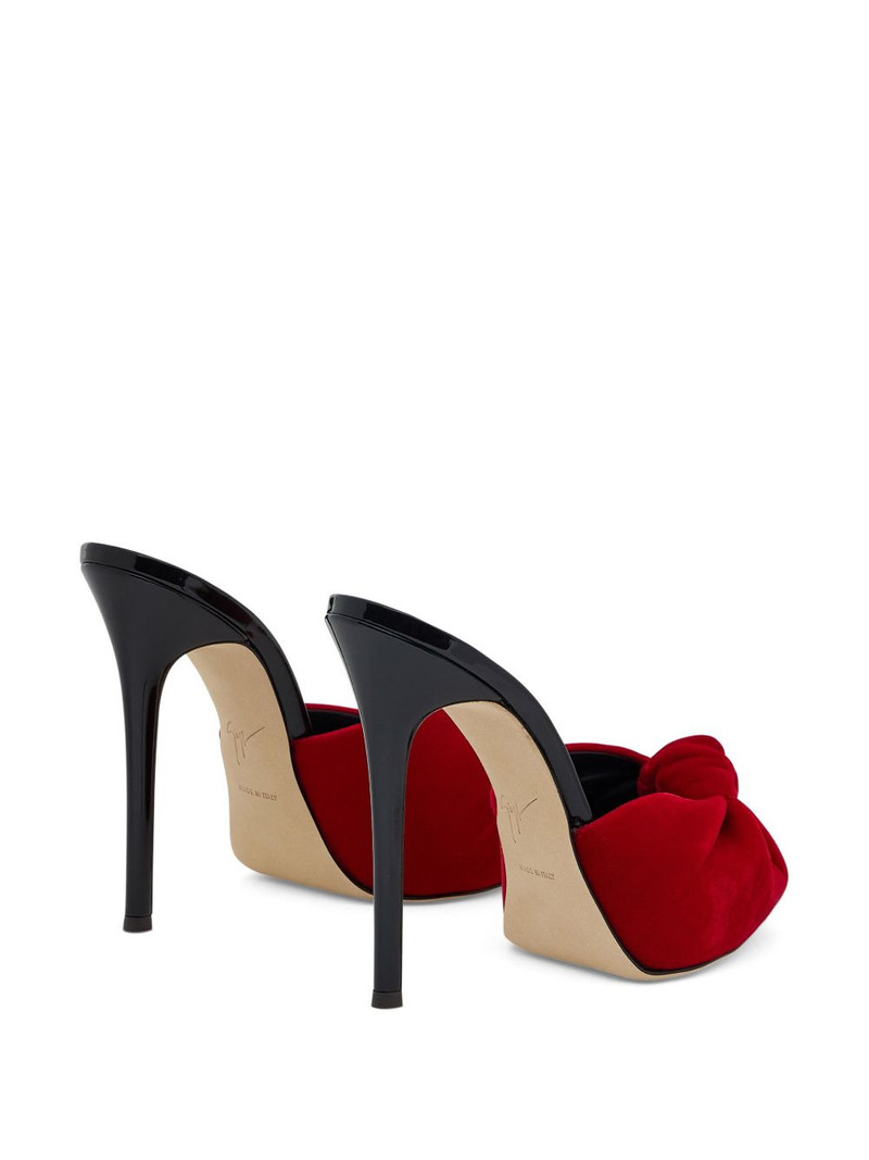 Bridget 120mm velvet sandals 3