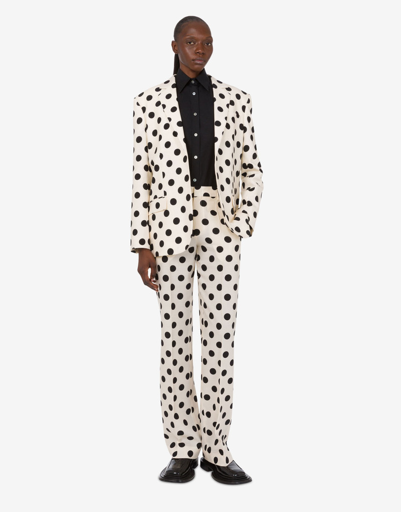 POLKA DOTS PRINTED WOOL JACKET 1
