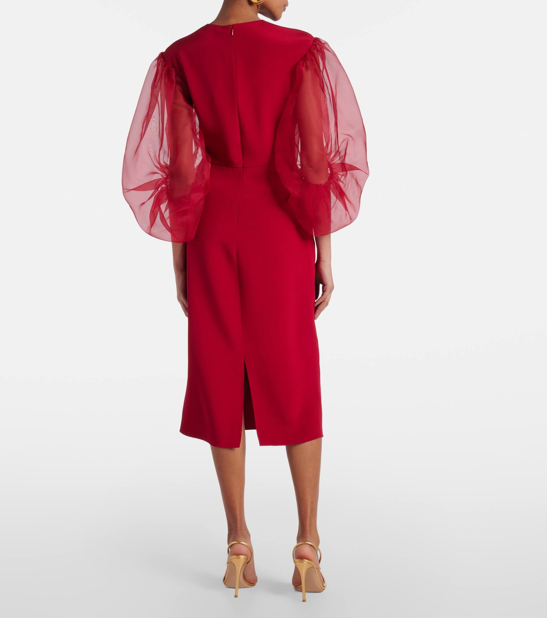 Danielle silk cady midi dress - 3
