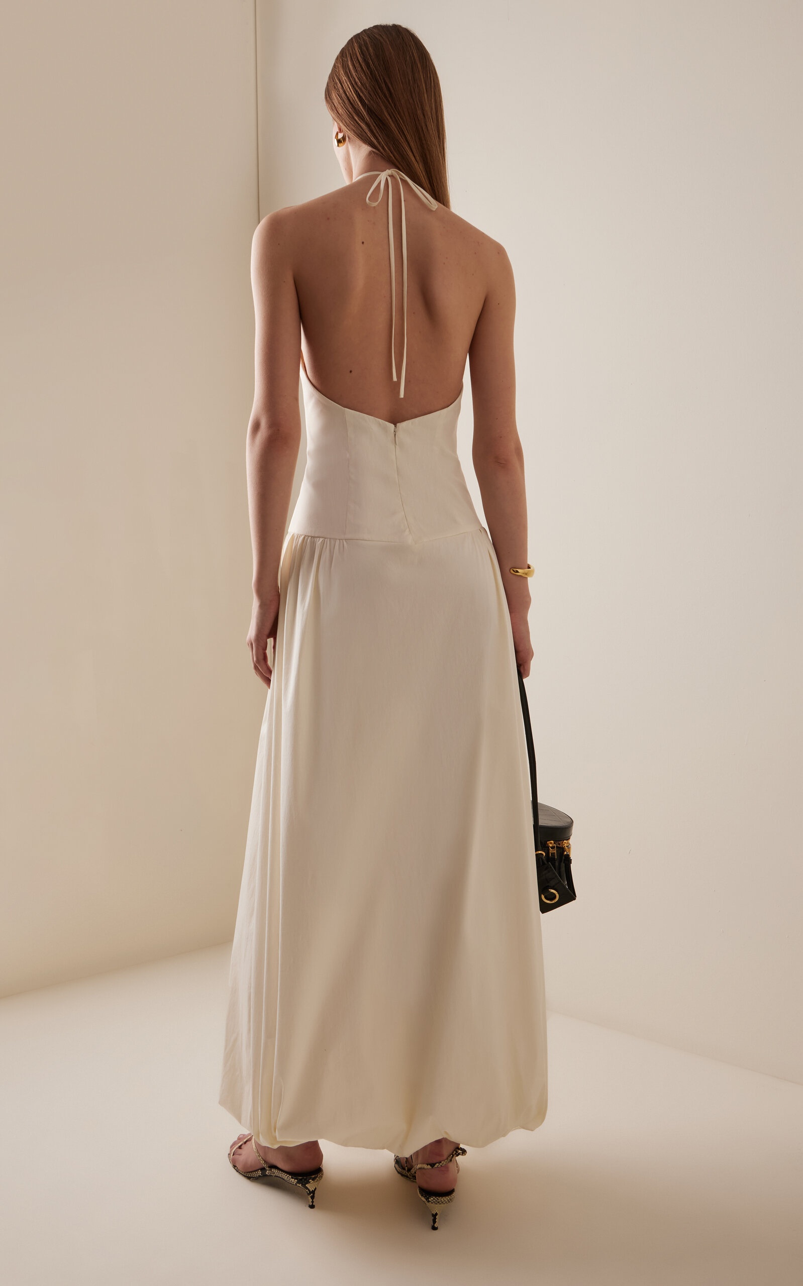 Florent Cotton-Blend Gown ivory - 4
