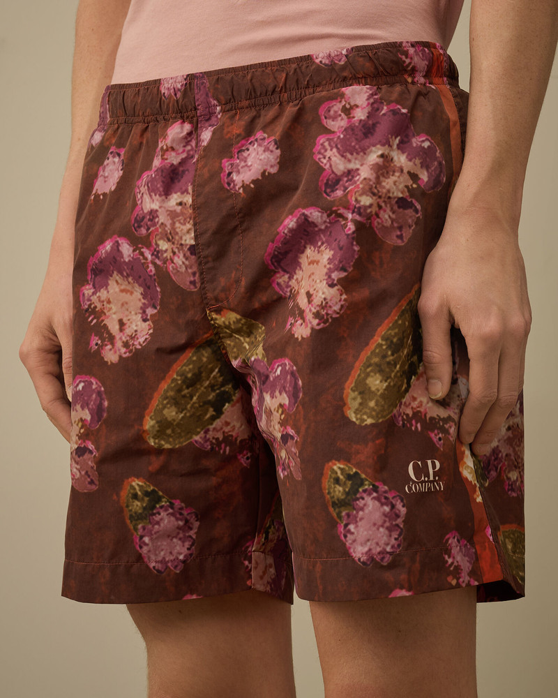 Flatt Nylon Flower Printed Swim Shorts 5