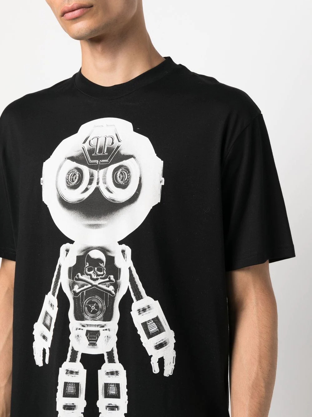 Robot logo print T-shirt - 5