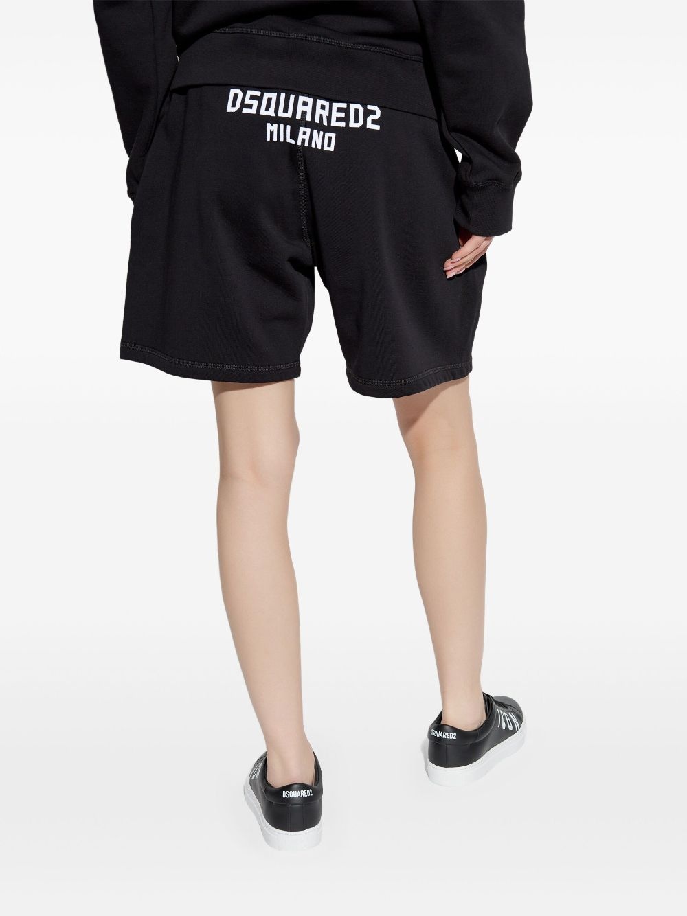 printed track shorts - 4