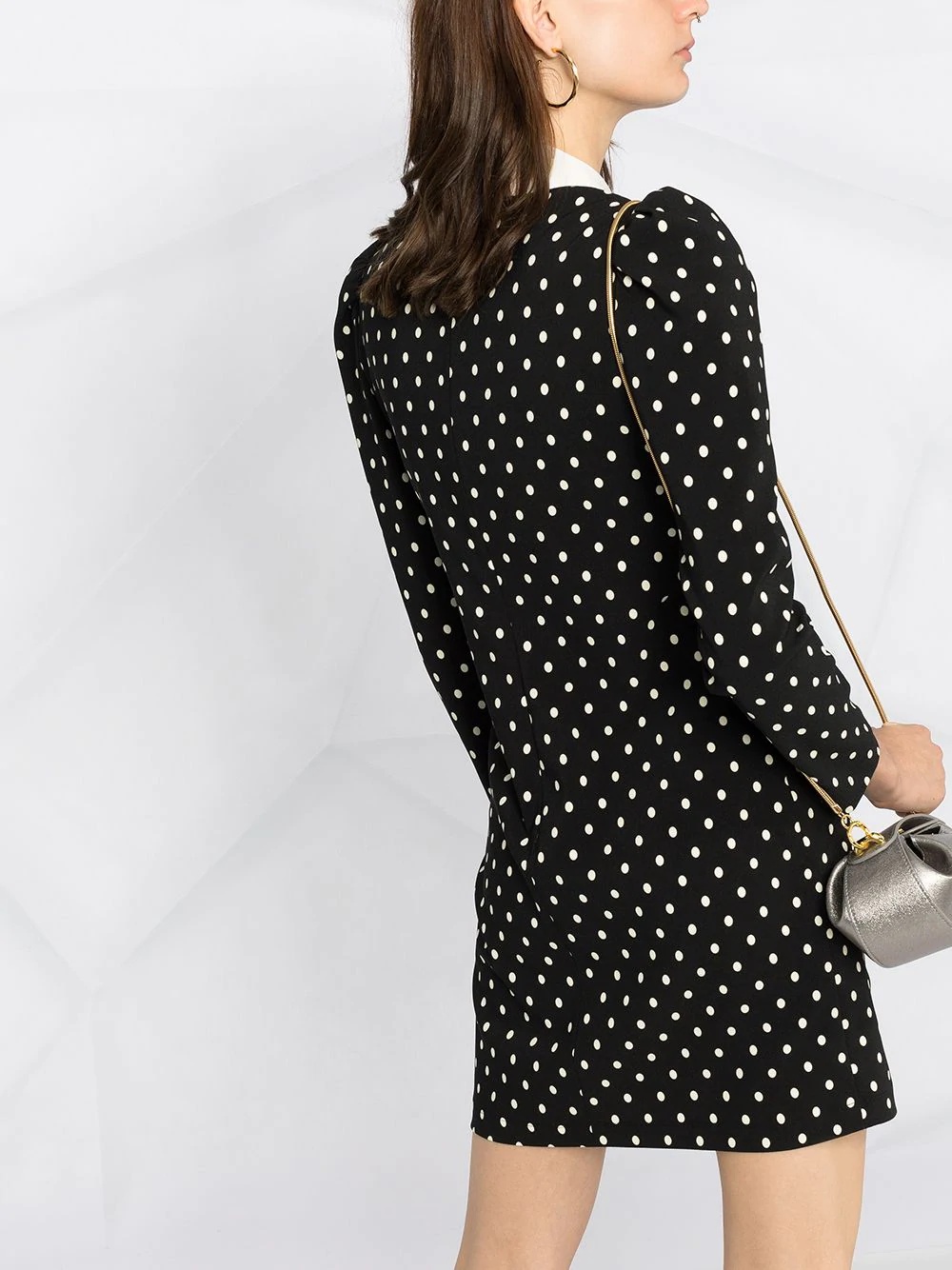 Peter Pan-collar polka-dot dress - 3