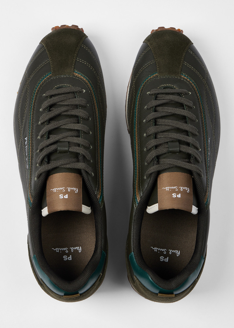 Khaki 'Haskell' Trainers 5